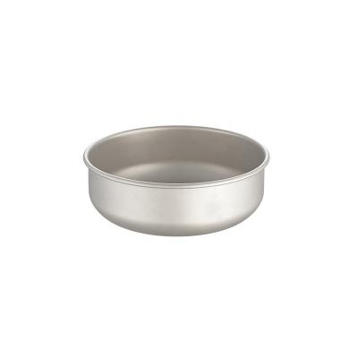 China Lightweight 129mm Outdoor Camping Salad Bowl Titanium Soup Bowl For BBQ Hiking Picnic for sale