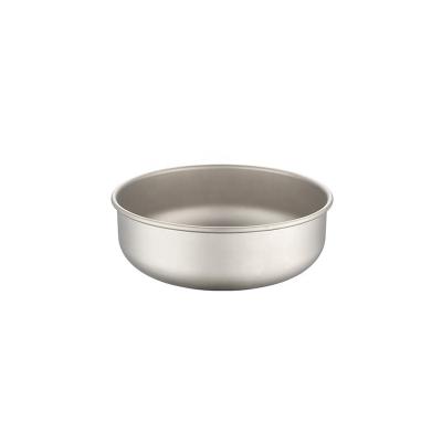 China Lightweight 115mm Outdoor Camping Salad Bowl Titanium Durable Lightweight And Portable Essential Soup Bowl for sale