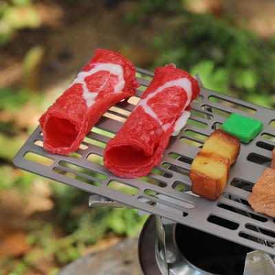 China Factory Direct Selling Useful Outdoor BBQ Grill Set Gray Color Titanium Barbecue Cooking Tool BBQ Grill for sale