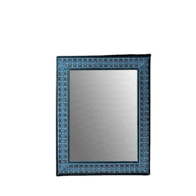 China Traditional Retro Mirrors Luxury Square Wall Mirror For Shop Garden Hanging Wall Mirror Elegant Style for sale