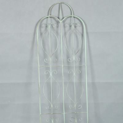 China Wholesale Electrophoresis Leafy Vine And Cheap Trellis Rust Proof Steel Arched Flower Garden Trellis Wedding Decor for sale