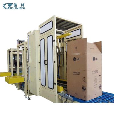 China Automatic Food Carton Box Wave Folding Sealing Packing Line For Refrigerator Air Conditioner Set for sale