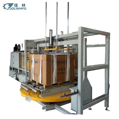 China Automatic Food # Pallet Box PP Belt Type Strapper Strapping Machine With Rotary Table for sale