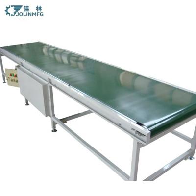 China JOLINMFG Factory Industry PVC Belt Conveyor Mini Belt Conveyor Straight Green Food Conveyor for sale