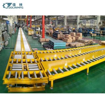 China Automated Warehouse Roller Conveyor Gravity Heat Resistant Heavy Duty Return Roller Conveyor System For Pallet Box for sale