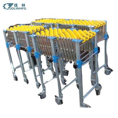 China Heat Resistant Boxes Convey Gravity Skate Plastic Expandable Roller Conveyors for sale