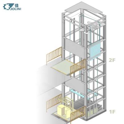 China Hotels Hydraulic Vertical Customized Freight Platform Raised Vertical Lift Cargo for sale