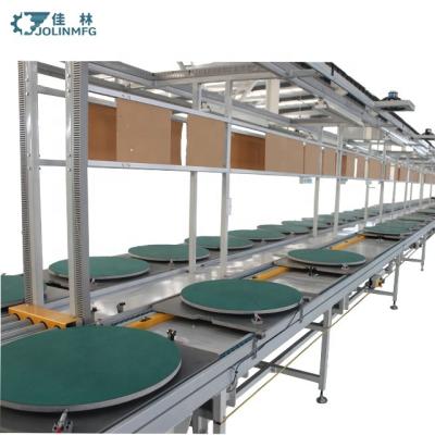 China JOLINMFG Automatic Industrial PVC Belt Solar Panel Assembly Line Table Conveyor Assembly Line Conveyor Assembly Table for sale