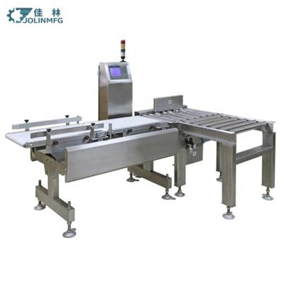 China JOLINMFG Full Automatic Stainless Steel Conveyor Type Stainless Steel Touch Screen Weight Controller With Rejector Check Weigher Machine for sale