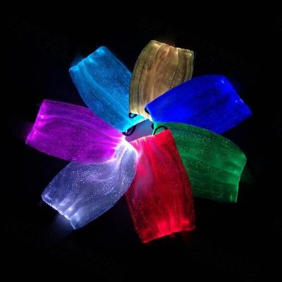 China Halloween Mask Decoration Fiber Optic Colorful Flashing Fiber Optic Led Glowing Glowing Face Mask For Halloween Party Christmas Festival barM-04 for sale