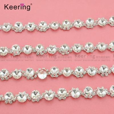 China Wholesale Flatback Crystal Rhinestone Chain For Crafts Design WRC-247 for sale