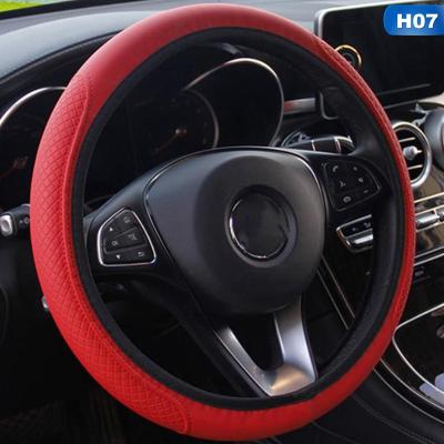 China Sports Car Wheel Cover Universal Automobile Wheel Cover Anti-Skid Emboss Leather Leather Car-styling for sale