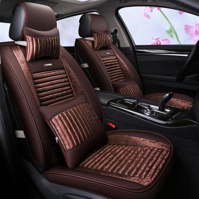 China Seat protection and decoration fashion 3D car seat cover fabric leather leather car seat cover universal luxury universal for sedan for sale