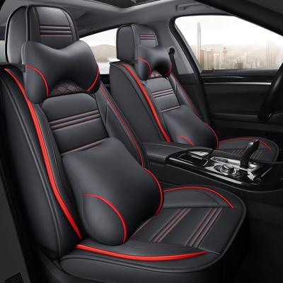 China Luxury Car Seats Covers Universal 5d PU Leather Full Set Car Cushion 13pcs Car Seat Covers for sale