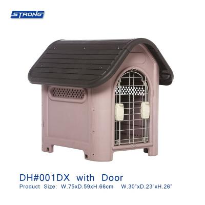 China Sustainable Waterproof Pet House Plastic Kennel DH#001DX With Door for sale