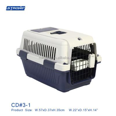 China Sustainable Luxury Dog Boxes Carrier Dog Pet Carriers Air Cage Carrier Airline Approved CD3-1 for sale