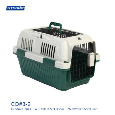 China Viable Durable Plastic Cat Cage Box Pet Carrier Travel Carrier For Sale CD Series Deluxe Pet Carrier CD3-2 for sale