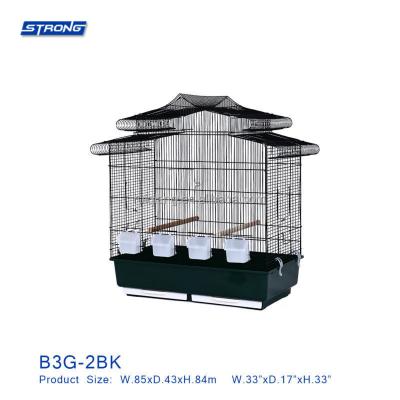 China Viable Durable Steel Metal Bird Pet Cage Bird Nest For Sale B3G-2BK for sale