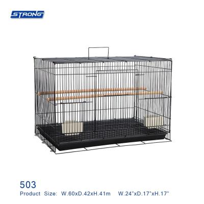 China Durable Durable Foldable Metal Fabrication Powder Coating Bird Breeding Cages Large Bird Cages Flying Bird Pet Cages 503 for sale