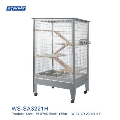 China Multi Layers Viable Metal Cage Pets Iron House Cat Cage Large Small Animal Cage WS-SA3221H for sale