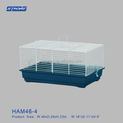 China Durable Durable Plastic And Metal Wire Animal Cage Small Hamster Cage HAM46-4 for sale