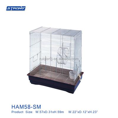 China Viable Portable Durable Wire Hamster Cage Collapsible Pet Cage For HAM58-SM Small Animal Hamster Cage for sale