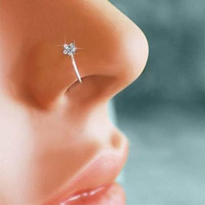 China 2021 Fashion Trendy Nose Jewelry Circle Screw Nose Ring Studs Color Nose Ring For Woman And Man for sale