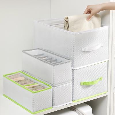 China Portable Large Capacity PVC Floding Clear Clear Plastic Underwear Wardrobe Clothes Organizer for sale