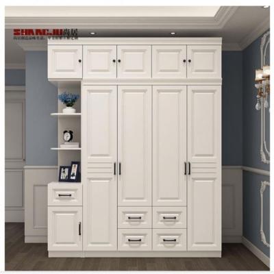 China (Other) Almari Metal Adjustable Customized Glass Sliding Profile With CE Certificate Wardrobe Cabinet for sale