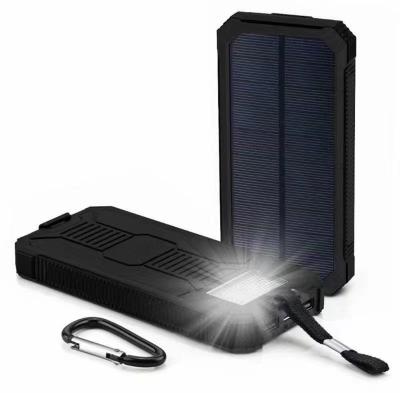 China Fast Charging Support OEM 10000mah Battery Charger External Waterproof Portable Solar Panel With New Led Lightweight Dual Usb Solar Power Bank YX007 for sale