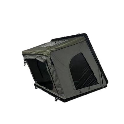 China Quick Opening Most Popular Lightweight Aluminum Triangle 140 Cm Car Roof Top Tent for sale