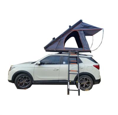 China Quick Opening China Factory Customized Aluminum Triangle Clamshell Camping Top Roof Tent for sale