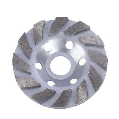 China 100mm 125mm 180mm Deburring Diamond Grinding Cup Wheel for Granite Marble Concrete Floor for sale