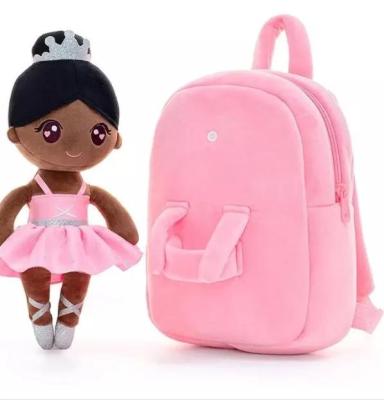 China Multifunctional Hot Selling Fashion Storage Bag Kids Toy Cute Kindergarten Backpack Cute Cartoon Plush Doll With Matching Backpack for sale