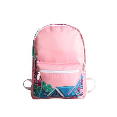 China Fashion Factory Hot Sale Student Outdoor School Travel Schoolbag Wholesale Polyester Fiber Waterproof Large Capacity Custom Logo Backpack for sale