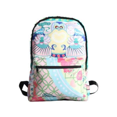 China Fashion New Polyester Fiber Customized Logo Kite Print Backpack For Men And Women Large Capacity Leisure Sports Travel Student Backpack for sale