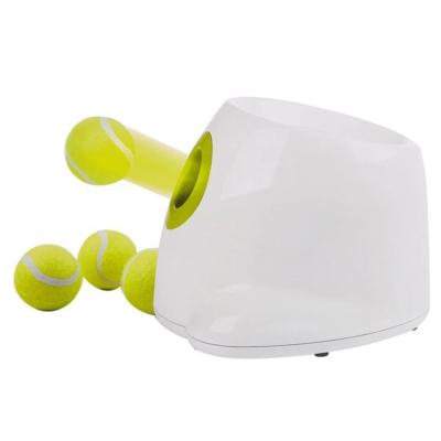 China Sustainable Electric Dog Effort Toy Mini Tennis Automatic Dog Ball Interactive Throwing Training Launcher for sale