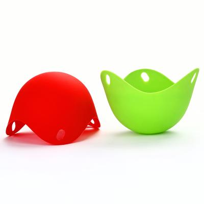 China Viable Egg Poacher Creative Multicolor Silicone Egg Steamer Boiler Egg Cooker for sale