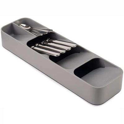 China Modern Silver Kitchen Fork And Spoon Tableware Storage And Sorting Drawer Box for sale