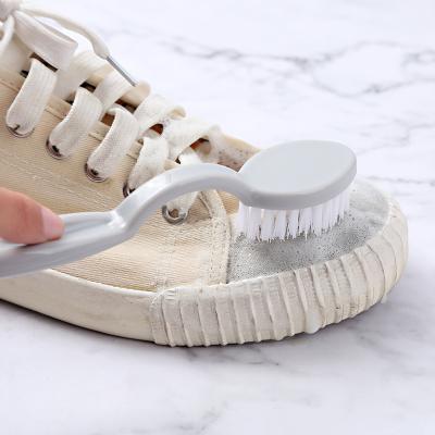 China Viable Dual Head Long Handled Sneakers Shoe Cleaning Brush for sale