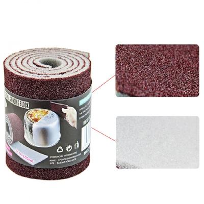 China Magic Sponge Eraser Carborundum Viable Removing Rust Cleaning Brush Descaling Emery Clean Rub For Cooktop Pot Kitchen Tools Instruments for sale