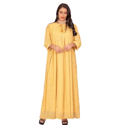 China European and American women's Muslim children wear Middle Eastern sow Islamic loose long skirt swing long dress S-XL for sale