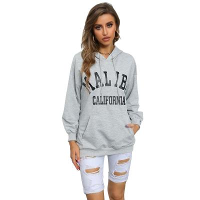 China QUICK DRY autumn/winter new Europe and the United States women's hooded letter printing make women's fleece for sale