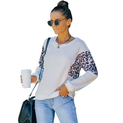 China New Euramerican winter autumn winter women's anti-pilling long sleeve leopard-patterned round collar hoodie for sale