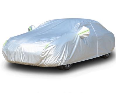 China 4295044 190T All-Weather Waterproof Taffeta Polyester Four-Season Waterproof Full Body Cover Car Seam Cover for sale