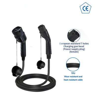 China EU AC Cable Ev Charging Plug Electric Vehicle Connector 2 Plug Charging Type 2022 - 2 APP Control To Type 1 32A Ev Charging Cable for sale