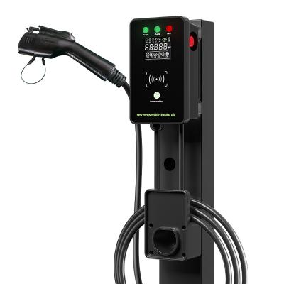 China Cyberpunk American Standard AC EV Charging Station Wall Charger EV Portable Charging Station (swipe card to start five gear switching) for sale