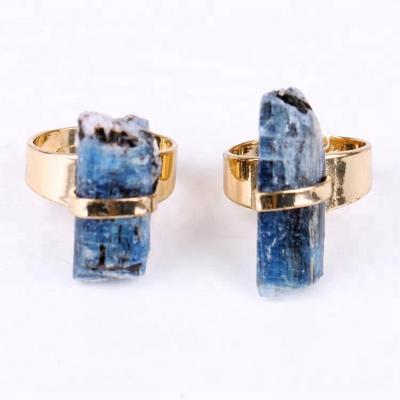 China Fashionable Fancy Natural Adjustable Crystal Ring China Factory Simple Natural Quartz Yase Agate Dagger Rings for sale