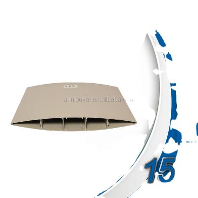 China Energy-saving aluminum extrusion airfoil AWNING BLADE used as exterior awning for sale