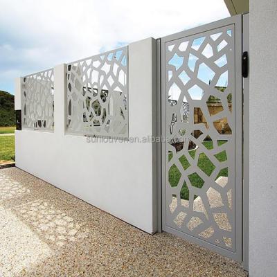 China Easily Assembled Aluminum Screen Fence Decoration Garden Panels As Privacy Metal Wall Fence for sale